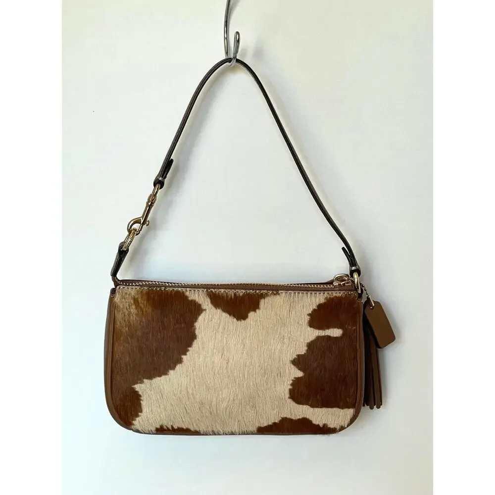 Coach Nolita 19 Wristlet Haircalf Cow Print Leather CDW34
